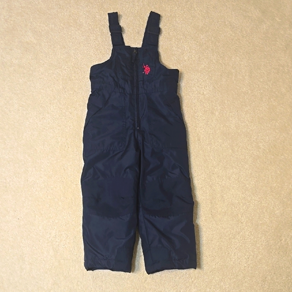 U.S. Polo Assn. 3T Unisex Navy Blue Snow Bib